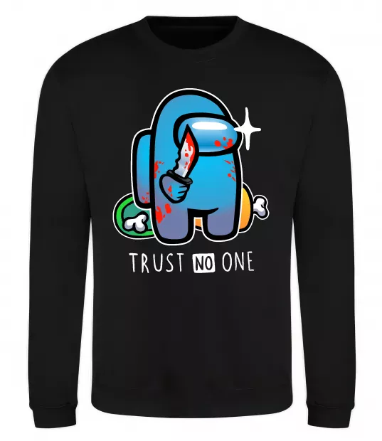 Свитшот Trust no one Черный фото