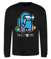 Свитшот Trust no one Черный фото