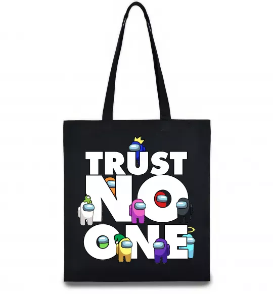 Эко-сумка Among Us trust no one Черный фото