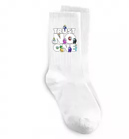 Носки Among Us trust no one Белый фото