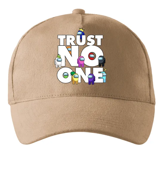 Кепка Among Us trust no one Песочный фото