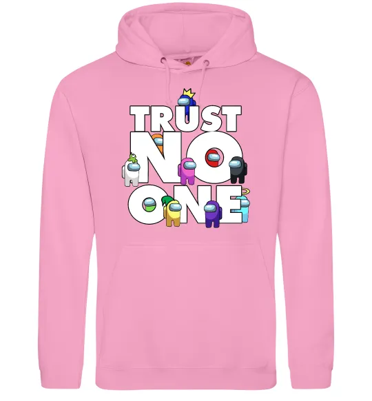 Женская толстовка (худи) Among Us trust no one Розовый фото