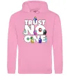 Женская толстовка (худи) Among Us trust no one Розовый фото