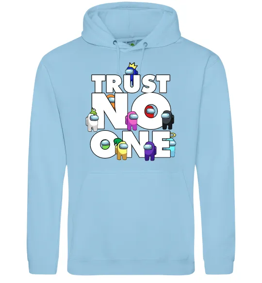 Женская толстовка (худи) Among Us trust no one Голубой фото