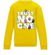 Детский Свитшот Among Us trust no one Солнечно желтый фото
