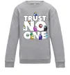 Детский Свитшот Among Us trust no one Серый меланж фото
