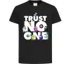 Детская футболка Among Us trust no one Черный фото