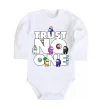 Детский боди Among Us trust no one Белый фото