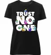Жіноча преміум футболка Among Us trust no one Чорний фото