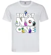 Мужская футболка Among Us trust no one Белый фото