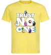 Мужская футболка Among Us trust no one Лимонный фото
