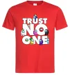 Мужская футболка Among Us trust no one Красный фото