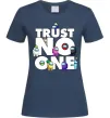 Женская футболка Among Us trust no one Темно-синий фото