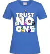 Женская футболка Among Us trust no one Ярко-синий фото