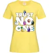 Женская футболка Among Us trust no one Лимонный фото