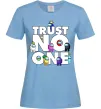 Женская футболка Among Us trust no one Голубой фото