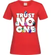 Женская футболка Among Us trust no one Красный фото