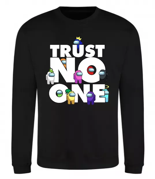 Свитшот Among Us trust no one Черный фото
