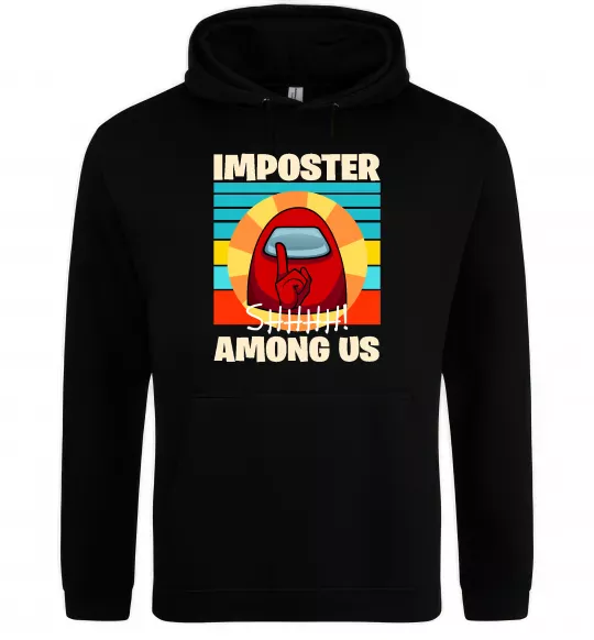 Женская толстовка (худи) Among Us Shhh Черный фото