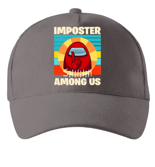 Кепка Among Us Shhh Серый фото