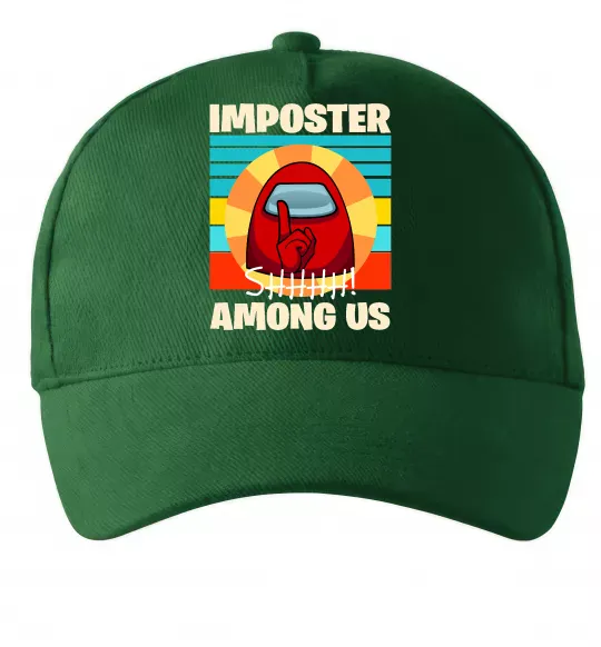 Кепка Among Us Shhh Темно-зелений фото