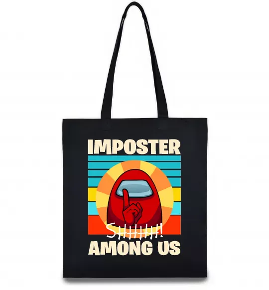 Эко-сумка Among Us Shhh Черный фото