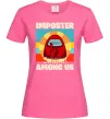 Жіноча футболка Among Us Shhh Яскраво-рожевий фото