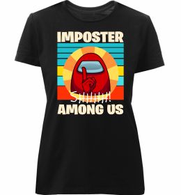 Женская премиум футболка Among Us Shhh