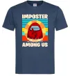 Мужская футболка Among Us Shhh Темно-синий фото