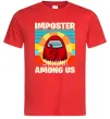 Мужская футболка Among Us Shhh Красный фото