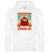 Чоловіча толстовка (худі) Among Us Shhh Білий фото