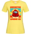 Жіноча футболка Among Us Shhh Лимонний фото