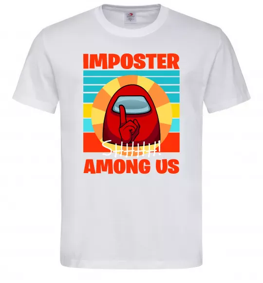 Мужская футболка Among Us Shhh Белый фото