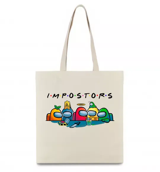 Эко-сумка Impostors Among Us Бежевый фото
