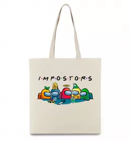 Эко-сумка Among us Impostors Черный фото Эко-сумка Among us Impostors Черный фото