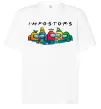 Футболка Оверсайз Impostors Among Us Білий фото