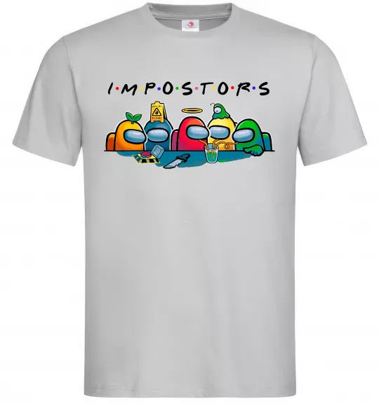 Чоловіча футболка Impostors Among Us Сірий фото