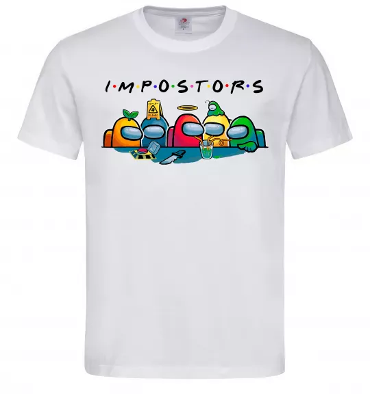 Чоловіча футболка Impostors Among Us Білий фото