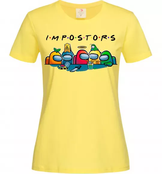 Женская футболка Impostors Among Us Лимонный фото