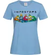 Женская футболка Impostors Among Us Голубой фото