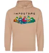 Жіноча толстовка (худі) Impostors Among Us Пісочний фото