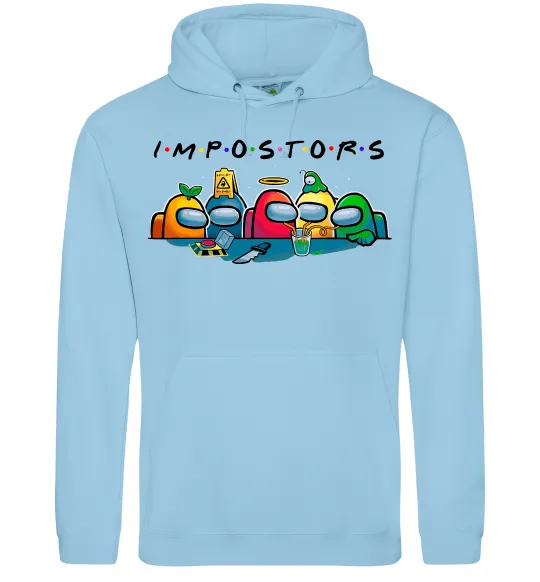 Жіноча толстовка (худі) Impostors Among Us Блакитний фото