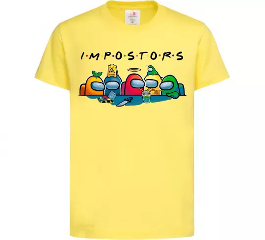Дитяча футболка Impostors Among Us Лимонний фото