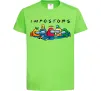 Дитяча футболка Impostors Among Us Лаймовий фото