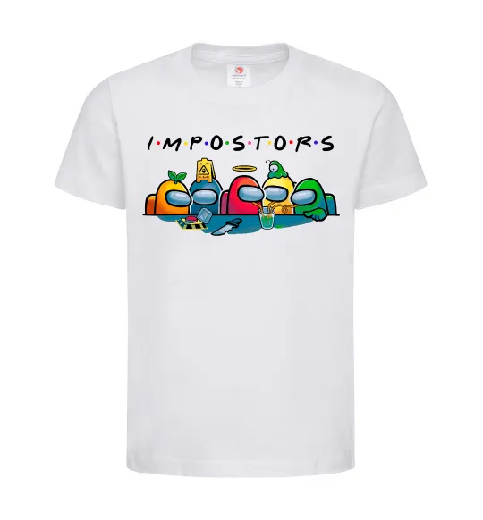Детская футболка Impostors Among Us Белый фото