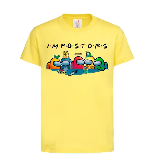 Детская футболка Impostors Among Us Лимонный фото