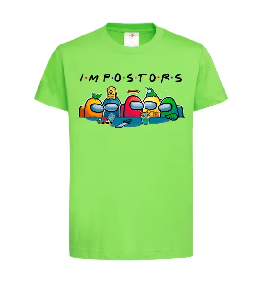 Детская футболка Impostors Among Us Лаймовый фото