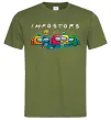 Чоловіча футболка Impostors Among Us Оливковий фото