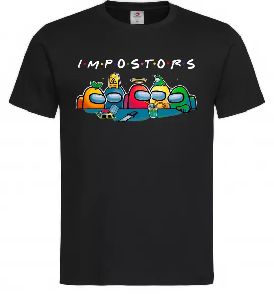 Чоловіча футболка Impostors Among Us Чорний фото