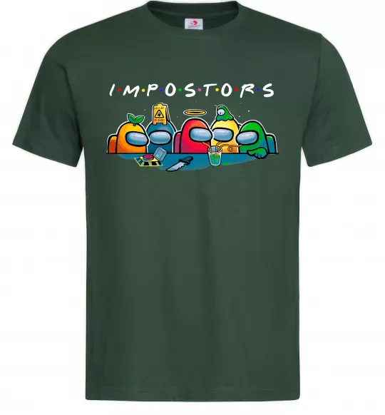 Чоловіча футболка Impostors Among Us Темно-зелений фото